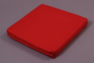 Sedák z líné pěny a 3D úpletu 40x40x5 červený