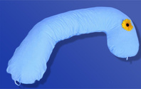 Kojící polštář ELEFANT - modrý - potah